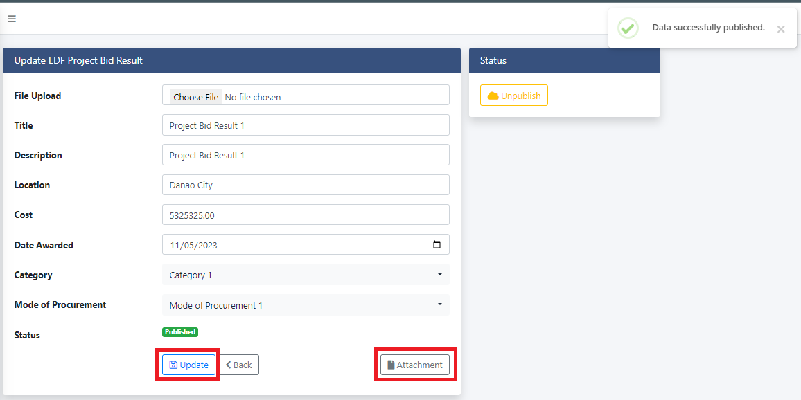 A fresh Laravel installation