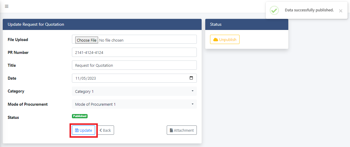 A fresh Laravel installation