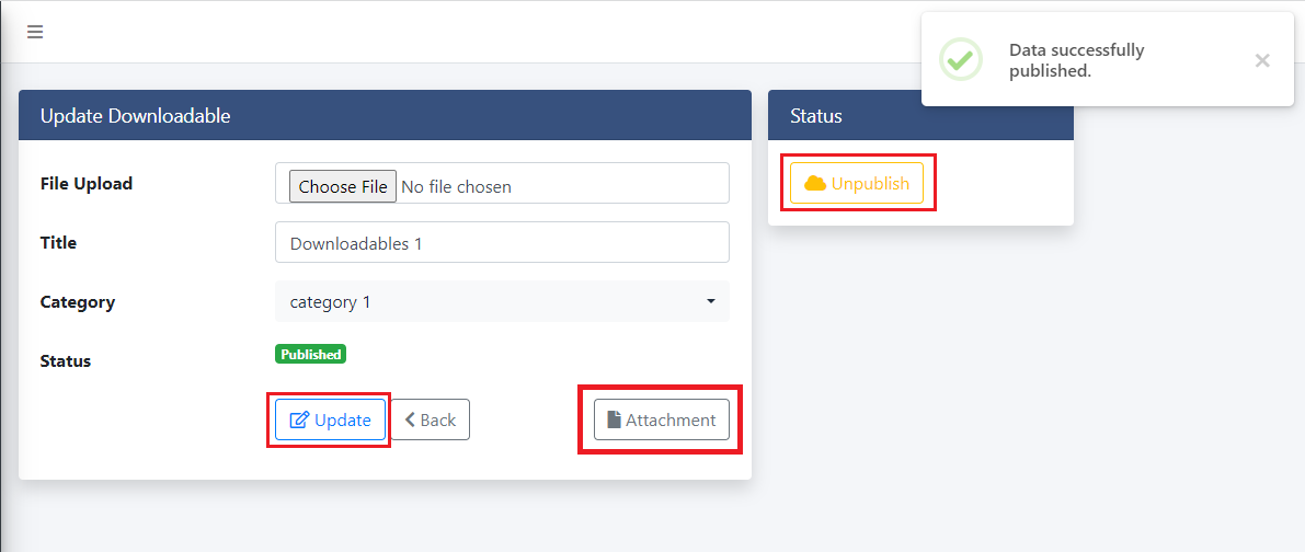 A fresh Laravel installation