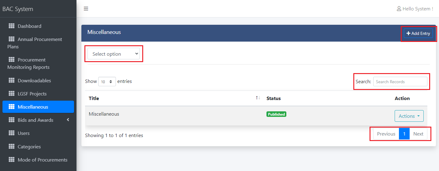 A fresh Laravel installation