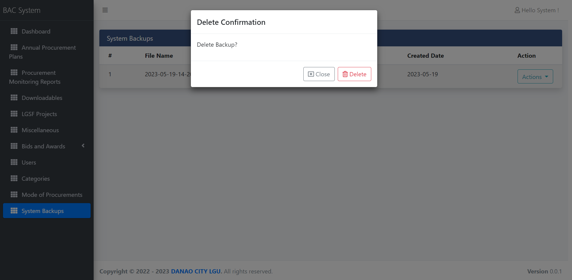 A fresh Laravel installation