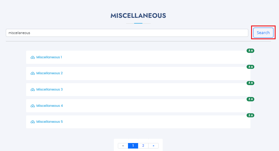 A fresh Laravel installation