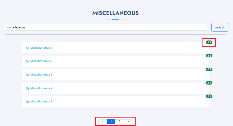 A fresh Laravel installation